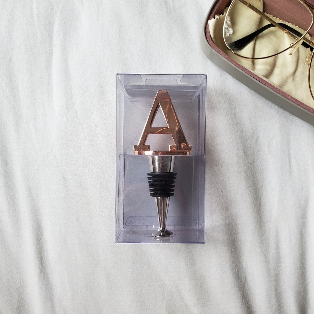 Nordstrom Letter A wine stopper